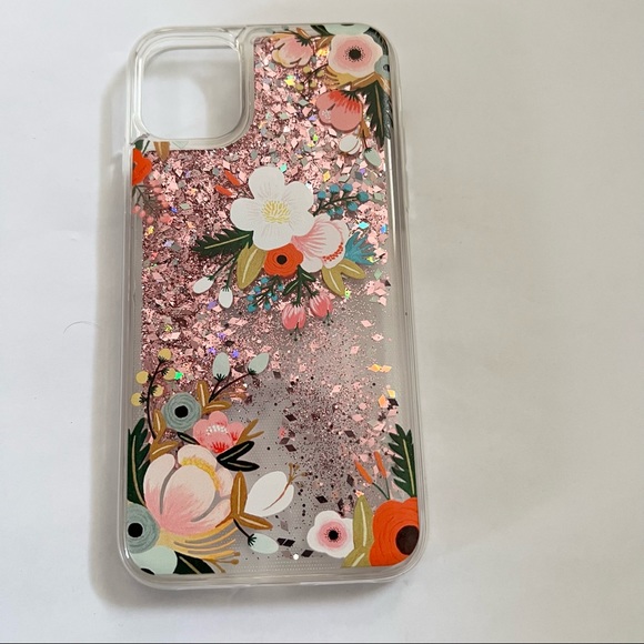 Flowers glitter Apple IPhone 11 Case - Picture 1 of 3